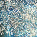 OBRAZ - Technika mieszana - tytuł: Zimowe drzewo