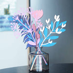 A bouquet of colorful flowers - a palette of roses / purples / blue | dak-art