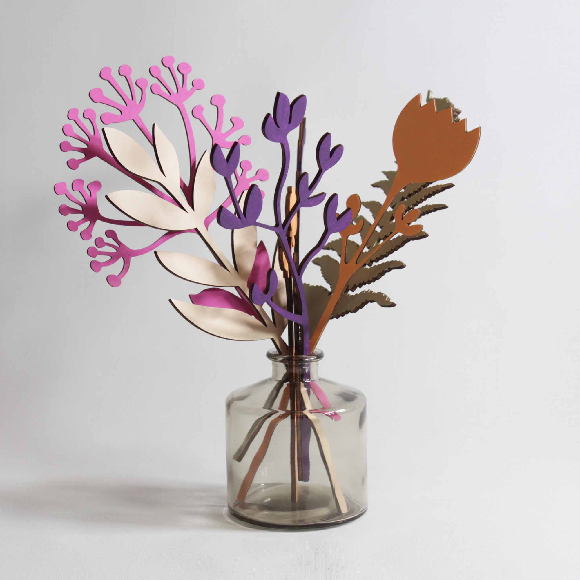 Una serie di fiori in legno per dipingere - fai da te – dak-art