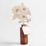 A tris of wooden flowers | dak-art